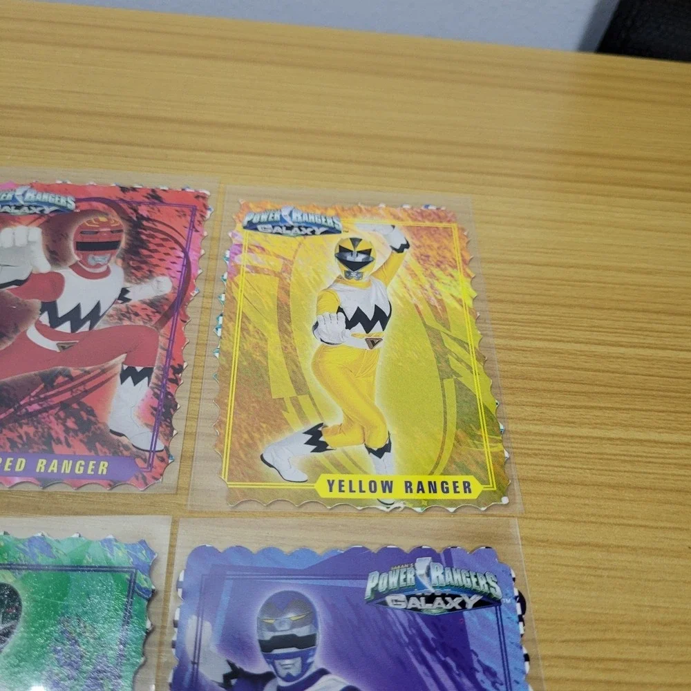 Vintage Power Rangers Lost Galaxy Saban 1999 Cut Out Cards from Coloring Books